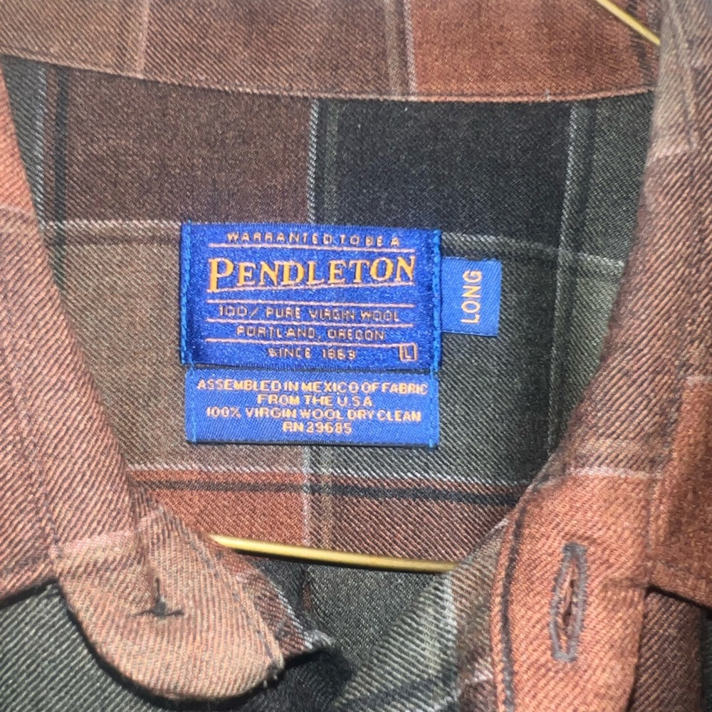 Pendleton Casual Button Down Shirt In Earthy Plaid - image 3